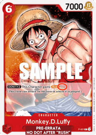 Monkey.D.Luffy (P-001) (V.6) [English] [Near Mint]