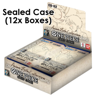 Pre-Order: -Anime 25th Collection- EB-02 Booster CASE (12x Boxes) English - One Piece Card Game