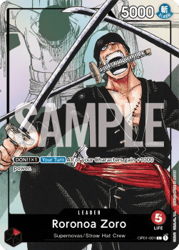 Roronoa Zoro (OP01-001) [English] [Near Mint]